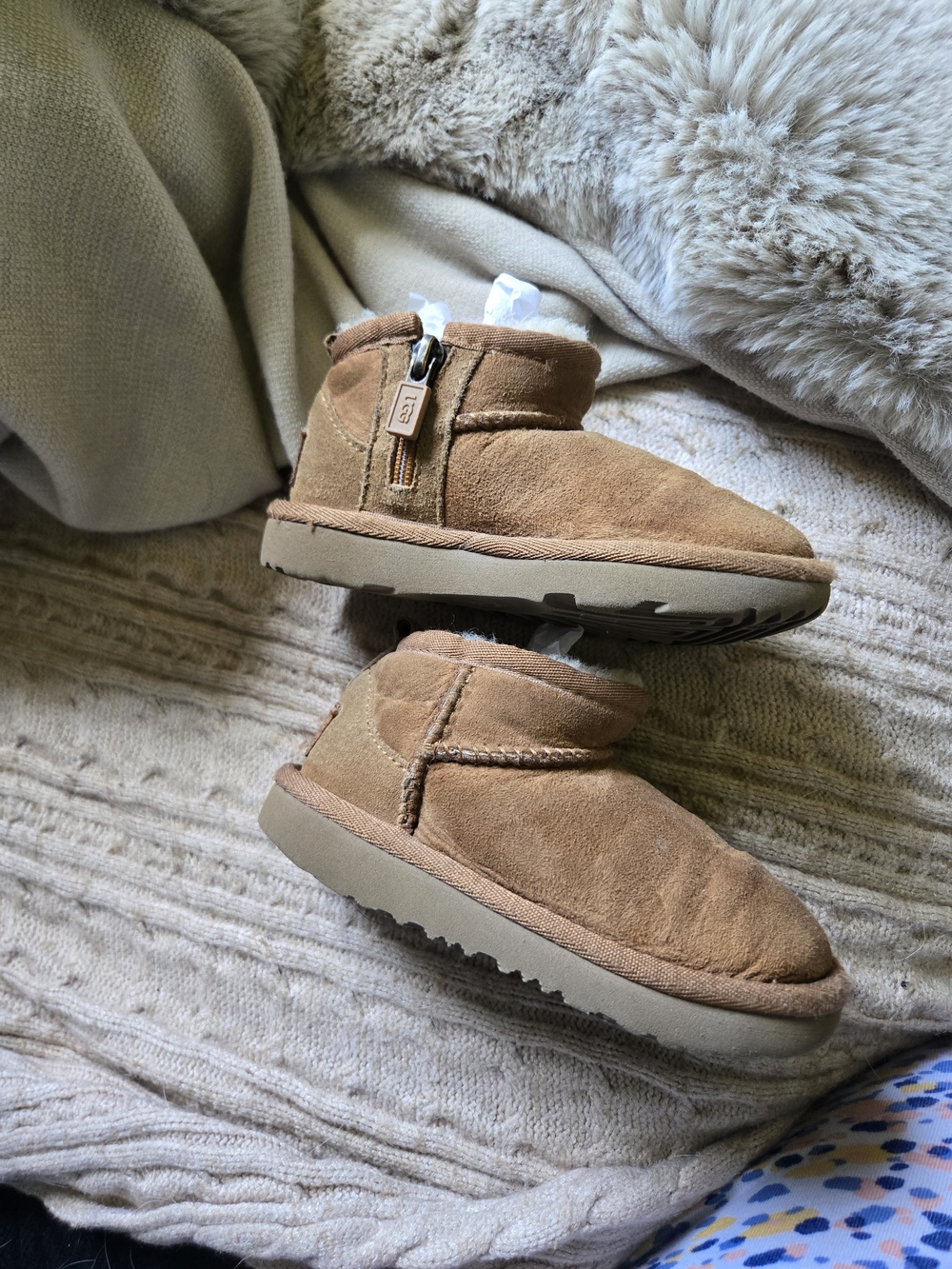 UGG Chestnut Shearling-Lined Bootie